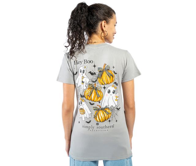 Simply Southern Boo Short Sleeve Tee in WSHSHDW color