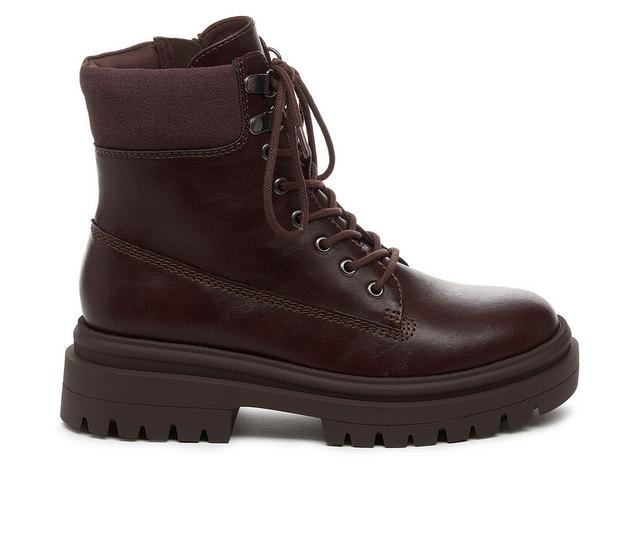 Women's Rocket Dog Danie Booties in Dark Brown color