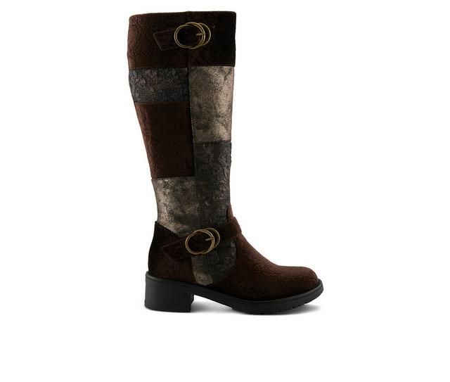 Women's Patrizia Collage-Viv Knee High Boots in Chocolate Multi color