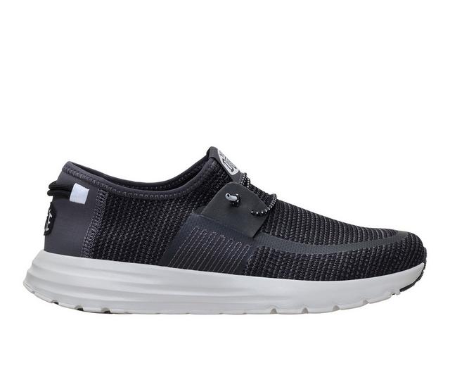 Men's HEYDUDE Sirroco Stretch Sox Casual Shoes in Black/Multi color