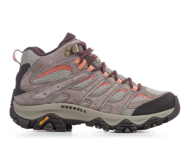 Women's Merrell Moab 3 Mid Wp Hiking Boots in Bungee Cord color
