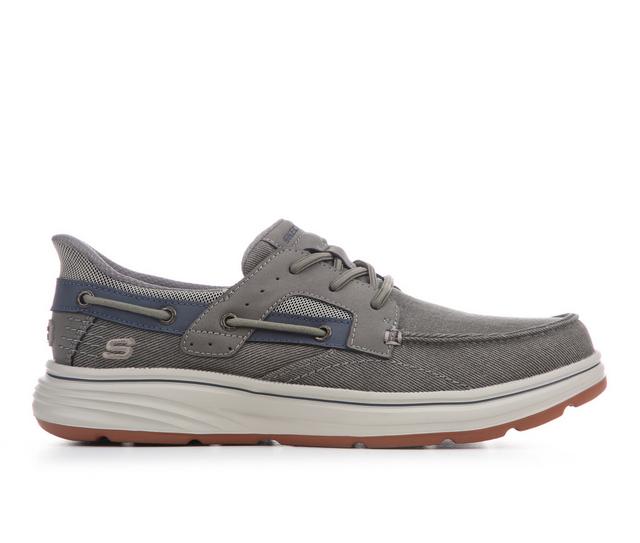Men's Skechers 205599 Davey Boat Shoes in Grey color