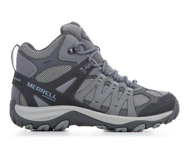 Women's Merrell Accentor 3 Mid Wp Hiking Boots in Monument color