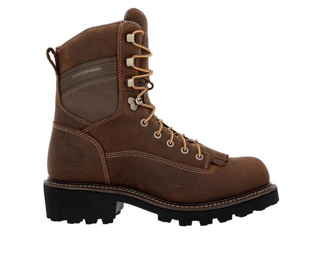Men's Georgia Boot GEORGIA CORE 37 LOGGER SOFT Work Boots in Brown color