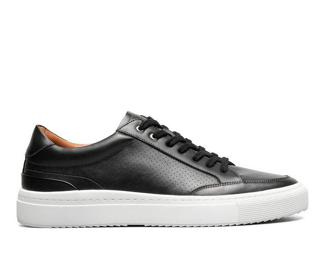 Men's Stacy Adams Dorian Lace to Toe Sneaker Dress Shoes in Black color