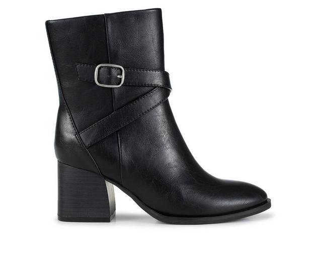 Women's Baretraps Dorma Block Heel Midi Boot Booties in Black color