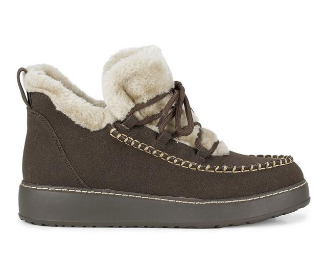 Women's Baretraps Faelyn Moc Toe Bootie Booties in Dark Brown color
