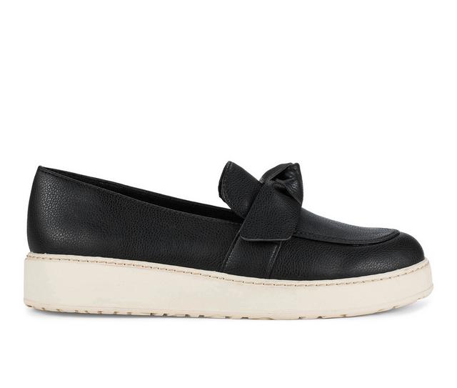 Women's Baretraps Ferdana Moc Toe Slip On Loafers in Black color