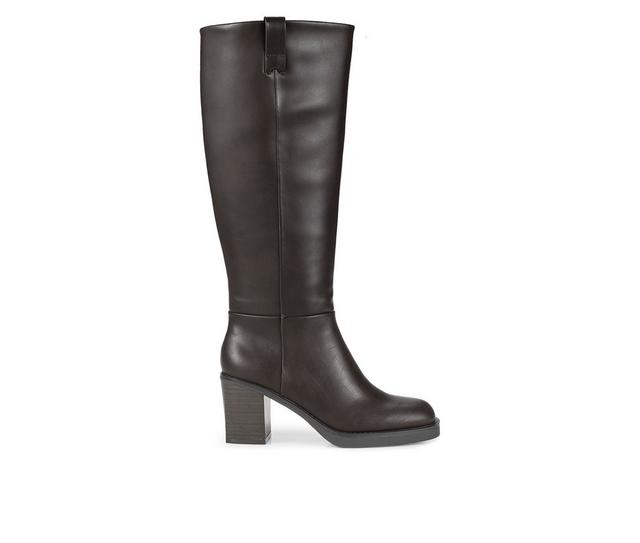Baretraps Gretchin Wide Calf Knee High Boots in Dark Brown color