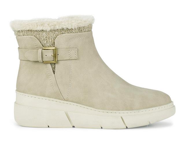Women's Baretraps Lanney Wedge Bootie Booties in Taupe color