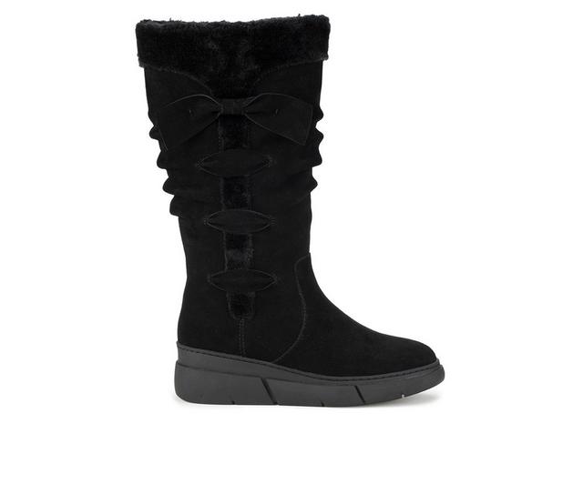 Women's Baretraps Larenna Tall Wedge in Black Suede color