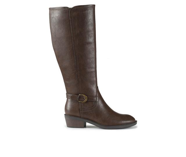 Women's Baretraps Nena Wide Calf Knee High Boots in Dark Brown color