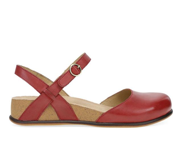 Women's Dansko Christine Mary Jane in Red color