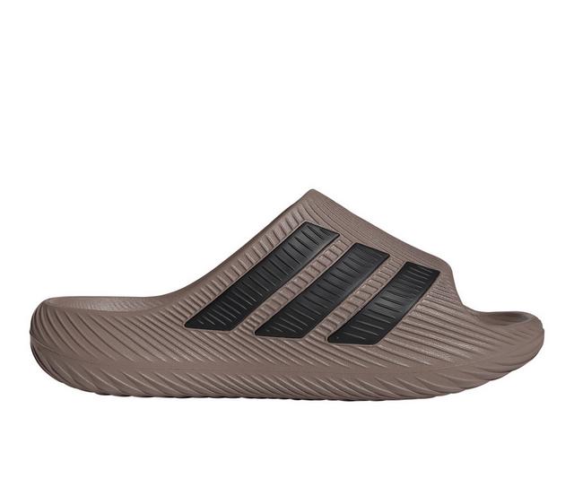 Men's Adidas PureChill Slide Slides in Medium Brown color
