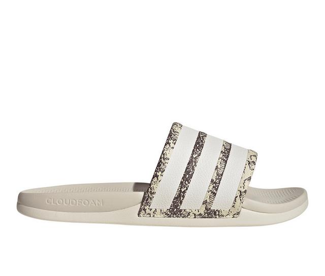 Men's Adidas ADILETTE COMFORT 2.0 Sport Slides in Khaki color