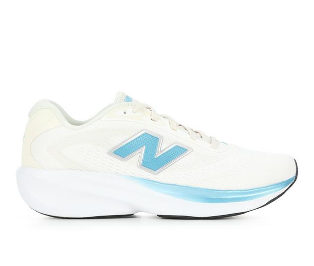 Women's New Balance W680v9 Running Shoes in Sea Salt/Blue color