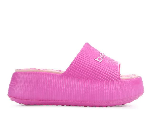 Women's Bebe Little Kid & Big Kid Kaia Sandals in Fuchsia color