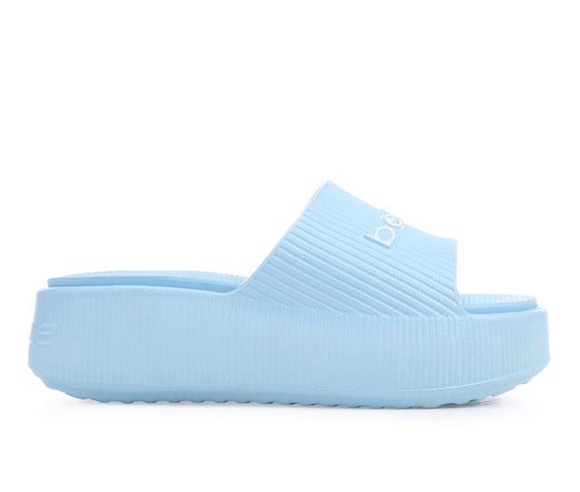 Women's Bebe Little Kid & Big Kid Kaia Sandals in Light Blue color