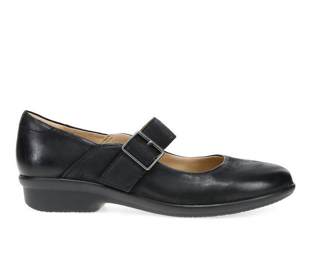 Women's Dansko Collette Wide Width Flats in Black color