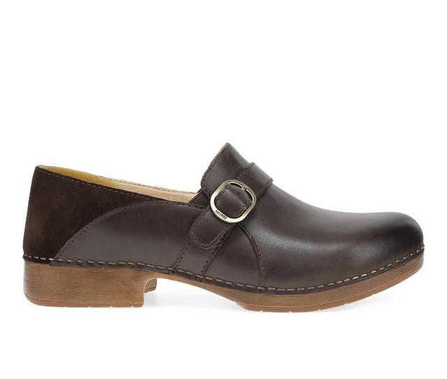 Women's Dansko Margaret Clogs in Chocolate color
