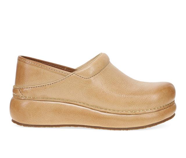 Women's Dansko Platform Pro Clogs in Honey color