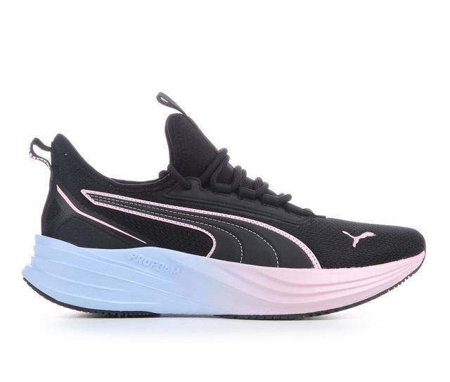 Women's Puma Darter Pro 2 Sneakers in Blk/Pnk/Bl Fade color