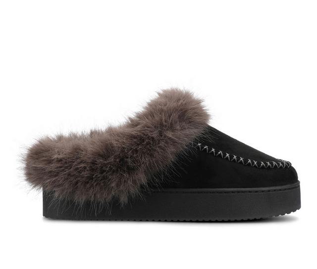 Journee Collection Taran Slippers in Black color