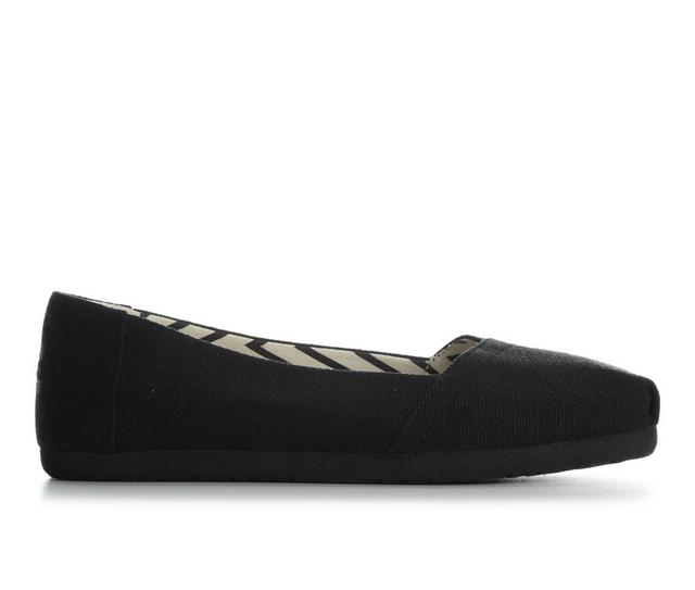 Women's TOMS Alpargata Ballet Flats in Black color