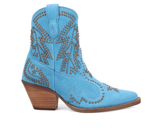 Women's Dingo Boot Seein' Stars Western Boots in Blue color
