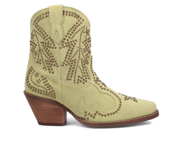 Women's Dingo Boot Seein' Stars Western Boots in Lime color