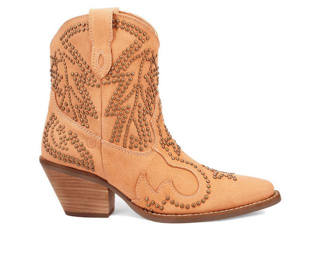 Women's Dingo Boot Seein' Stars Western Boots in Peach color
