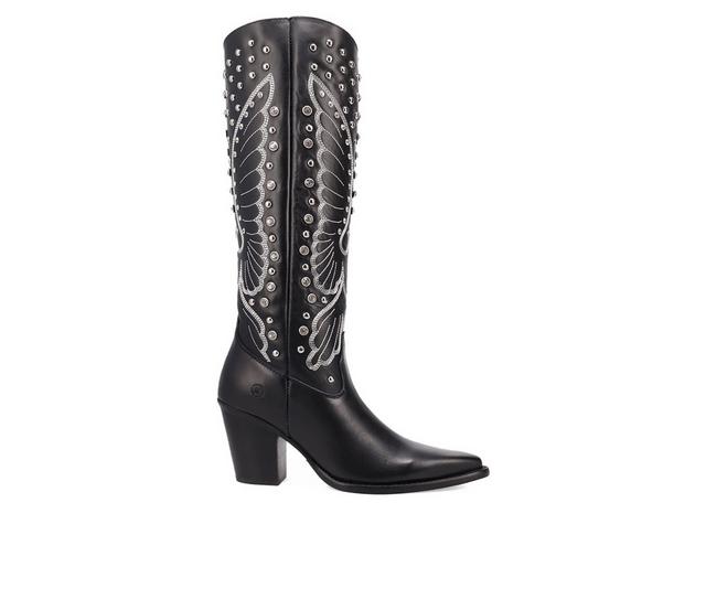 Women's Dingo Boot Diamonds Forever Western Boots in Black color