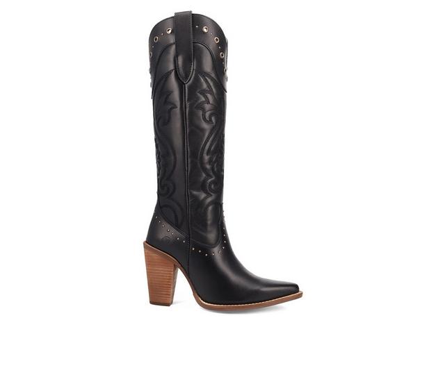 Women's Dingo Boot Rock N' Rebel Western Boots in Black color