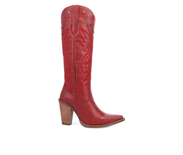 Women's Dingo Boot Rock N' Rebel Western Boots in Red color