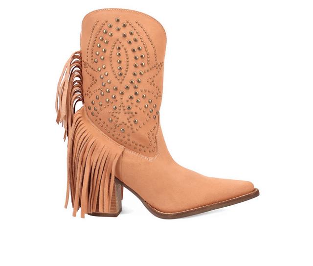 Women's Dingo Boot Star Power Western Boots in Peach color