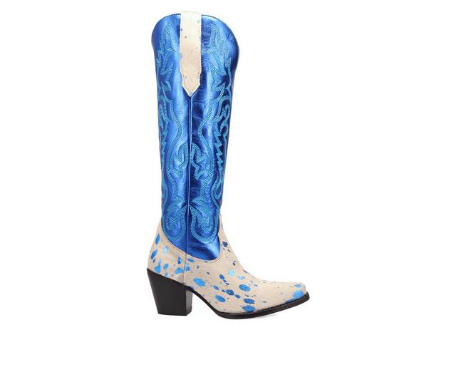 Women's Dingo Boot Take No Bull Western Boots in Blue color