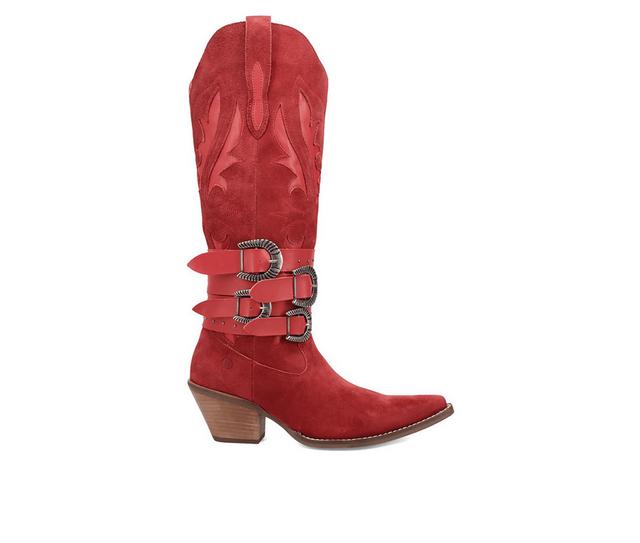 Women's Dingo Boot Buck Wild Western Boots in Red color