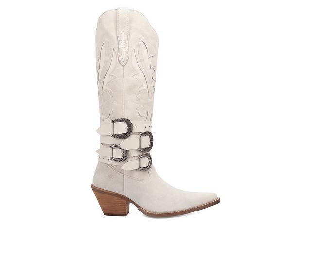 Women's Dingo Boot Buck Wild Western Boots in White color