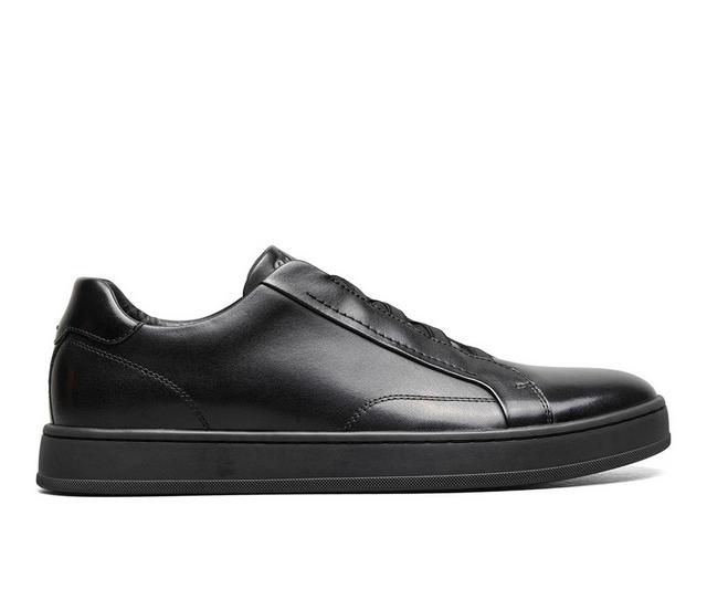 Men's Florsheim Monopoli Elastic Lace to Toe Sneaker Dress Shoes in Black color