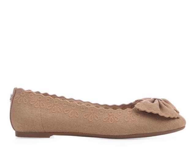 Women's Sam & Libby Carlin Flats in Cyprus Tan color