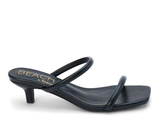 Women's Beach by Matisse Jeanne Heeled Sandals in Black color