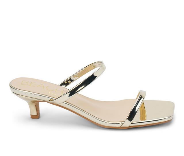Women's Beach by Matisse Jeanne Heeled Sandals in Gold color
