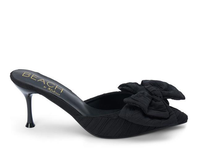 Women's Beach by Matisse Goldie Heeled Mules in Black color