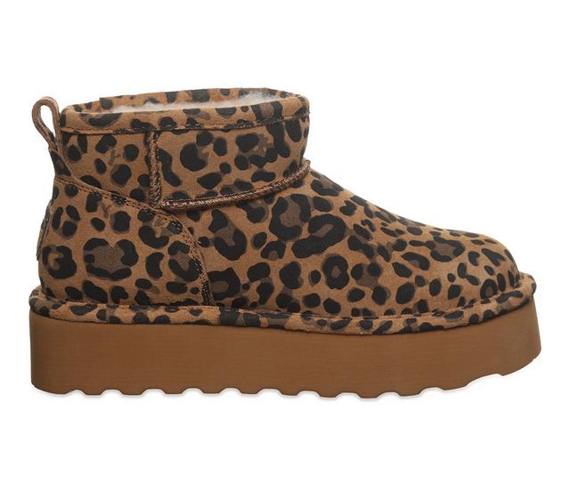 Bearpaw Retro Shorty Exotic in Tobacco Leopard color