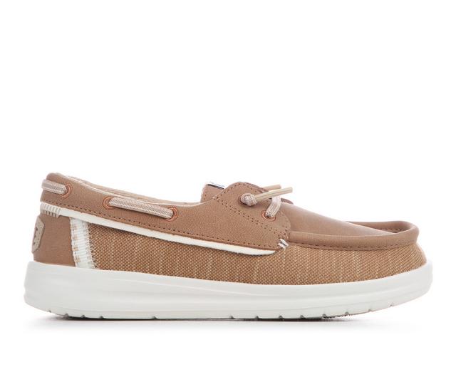Kids' HEYDUDE Little Kid & Big Kid Wells Youth Classic Boat Shoes in Cognac color