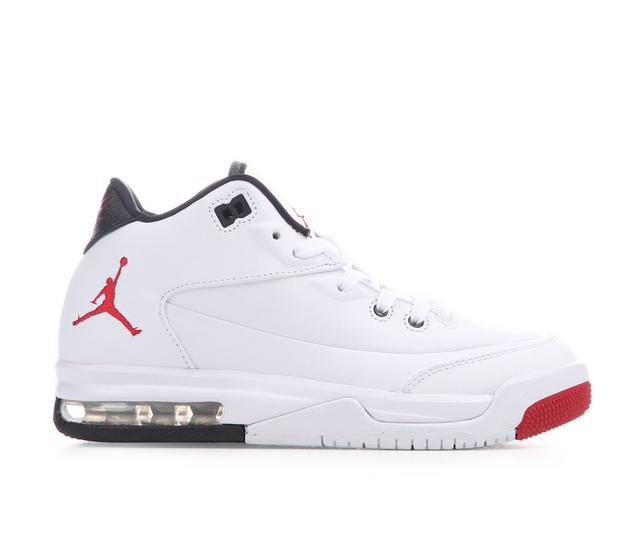 Kids' Jordan Big Kid Flight Origin 3 Basketball Shoes in White/Red/Black color
