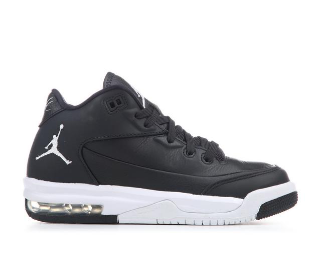 Kids' Jordan Big Kid Flight Origin 3 Basketball Shoes in Black/White color
