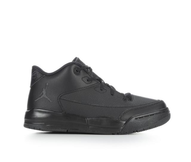 Kids' Jordan Little Kid Flight Origin 3 Basketball Shoes in Blk/Anthracite color