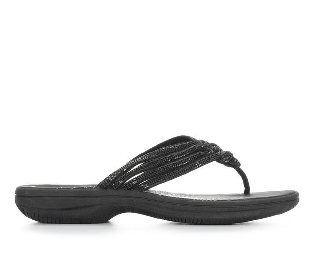 Women's Clarks Breeze Gem Flip-flops in Black color