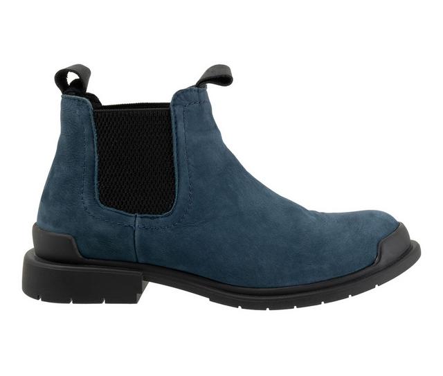 Women's Bueno Easy Booties in Blue Nubuck color